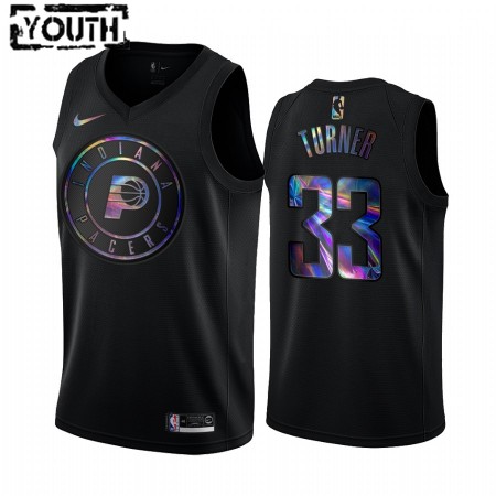 Maillot Basket Indiana Pacers Myles Turner 33 Iridescent HWC Collection Swingman - Enfant